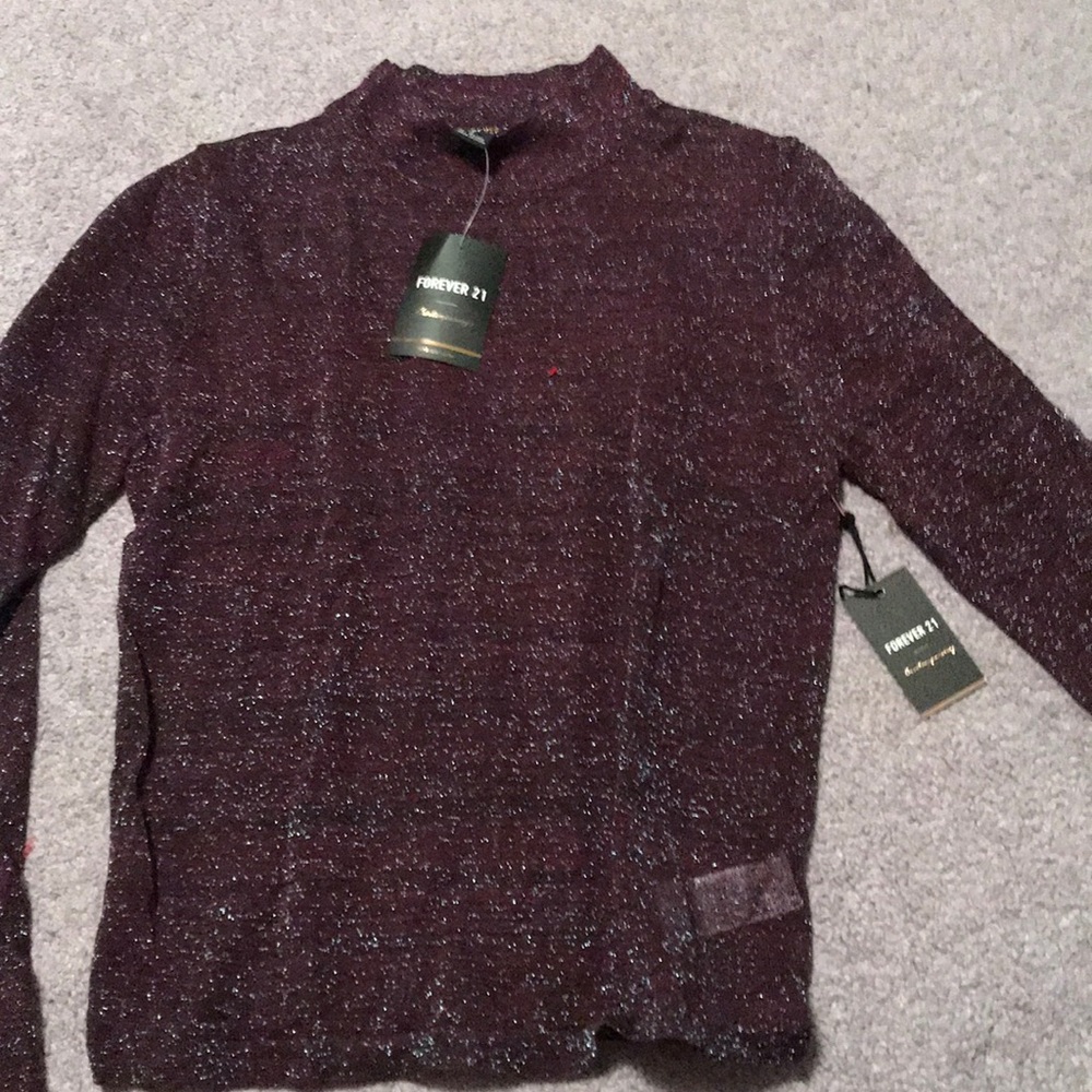 forever 21 sparkly turtle neck